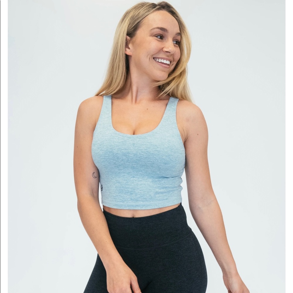the faith crop top - seagrass